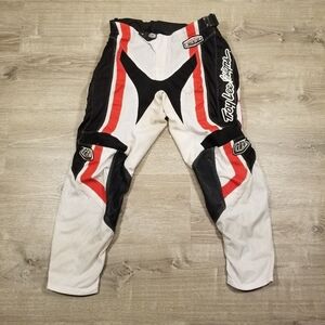 Troy Lee Designs TLD GP Air Mono Motocross Pants Mens Size 32 White Black Red
